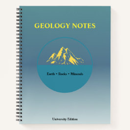 Geologie-Studiennotizbuch – Minimales akademisches Notizbuch