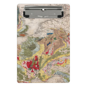 Geologie von Europa Mini Klemmbrett