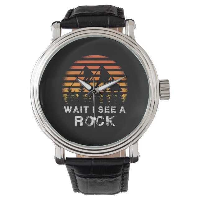 Geologie - Warten Sie, ich sehe einen Stein Armbanduhr (Vorderseite)