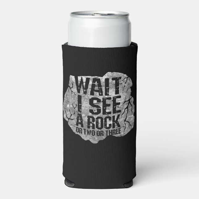 Geologie - Warten Sie, ich sehe einen Stein Selters Dosenkühler (Seltzer Vorderseite)