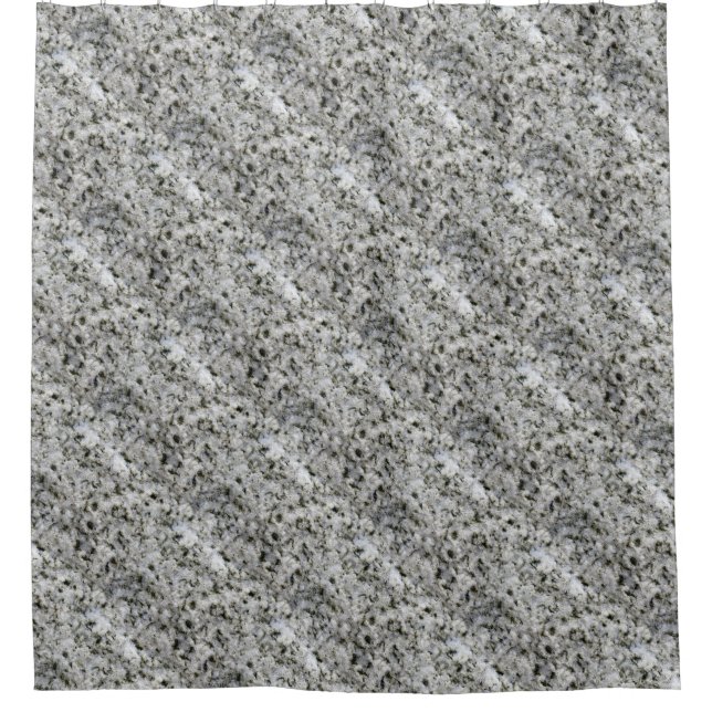 Geologie-weiße Granit-Beschaffenheit Duschvorhang (Vorderseite)