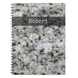 Geologie Weißer Granitfelsen Textur beliebiger Tex Notizblock
