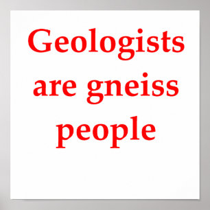 Geologie-Witz Poster