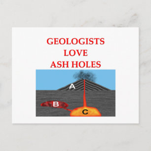 Geologie-Witz Postkarte