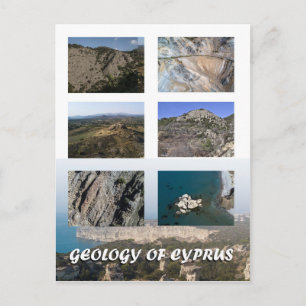 Geologie Zyperns Postkarte