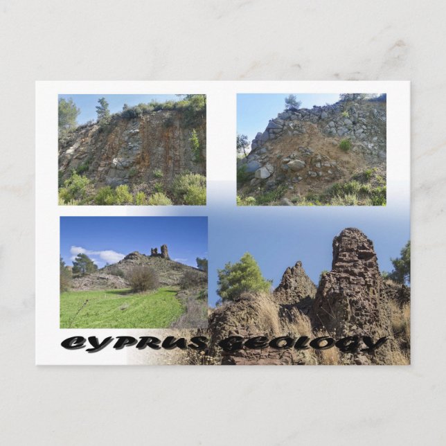Geologie Zyperns Postkarte (Vorderseite)