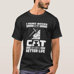 Geologin Cat sammelt Geologie-Rock-Jagd T-Shirt