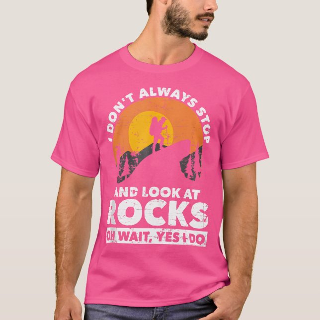 Geologin Mountain Wanderpaläontologe Geo T-Shirt (Vorderseite)
