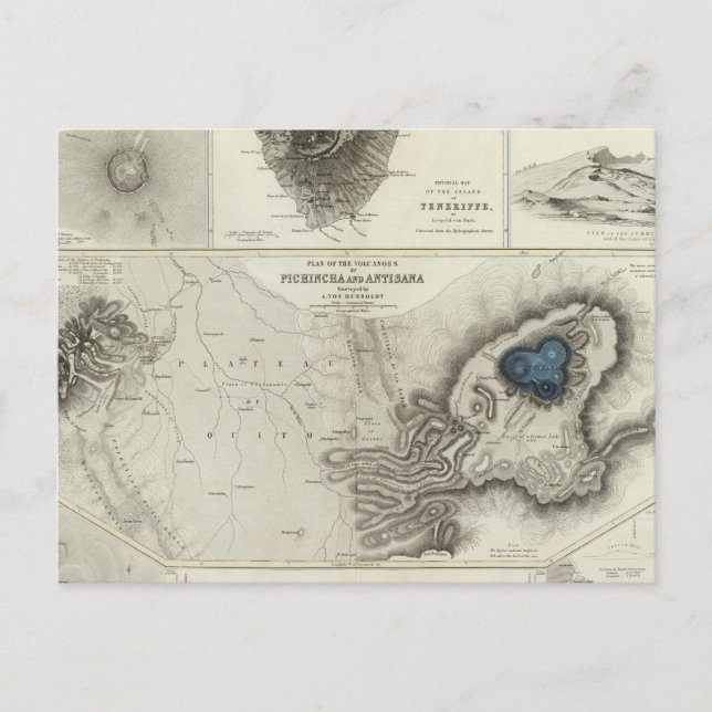 Geologische Erscheinungen Postkarte (Vorderseite)