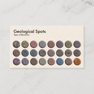 Geologische Felder - Creme Visitenkarte