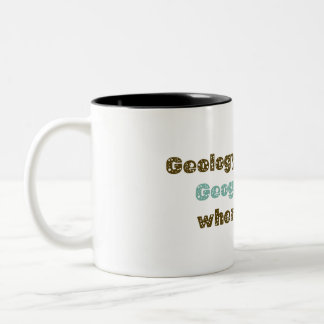 Geologische Felsen, aber Geografie ist der Ort, an Zweifarbige Tasse