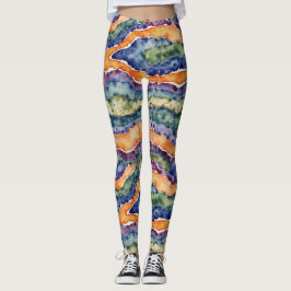 Geologische Felsformationen und Strata Muster Leggings