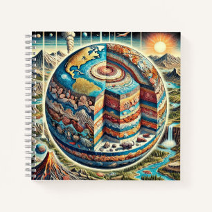Geologische Geschichte & Kosmisches Naturdesign Notizbuch