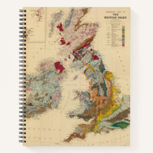 Geologische Karte, Britische Inseln Notizbuch