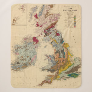 Geologische Karte, britische Inseln Sherpadecke