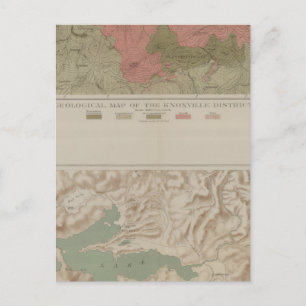 Geologische Karte des Bezirks Knoxville