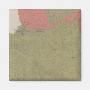 Geologische Karte des Bezirks Sulfur Bank Magnet