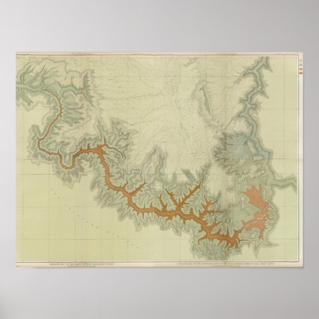 Geologische Karte des Kaibab-Plateaus Poster (Vorne)