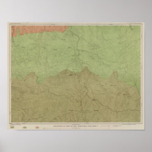 Geologische Karte des neuen Idria Bezirkes Poster