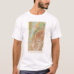 Geologische Karte des New Hampshire T-Shirt