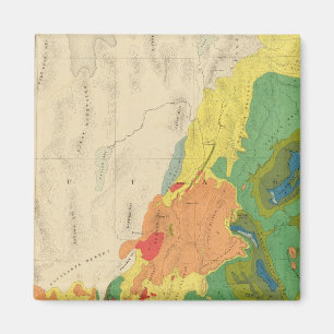 Geologische Karte des Westerns Magnet