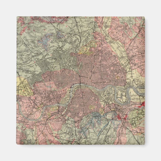 Geologische Karte London Magnet (Vorne)
