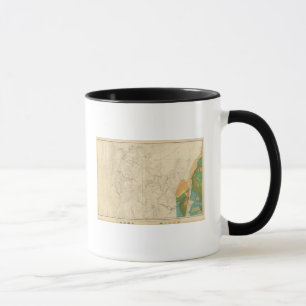Geologische Karte mit dem südlichen Western Tasse