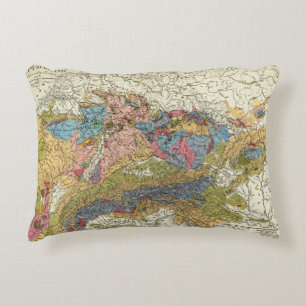 Geologische Karte von Deutschland Zierkissen