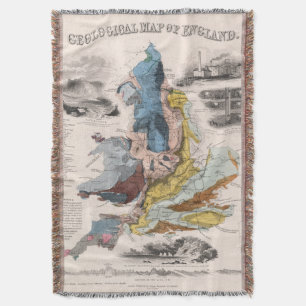 Geologische Karte von England Decke