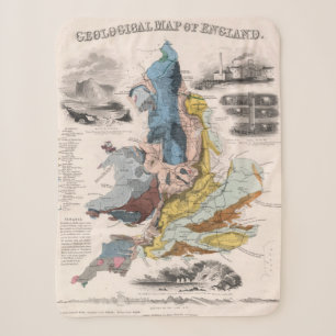 Geologische Karte von England Sherpadecke