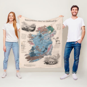Geologische Karte von Irland Fleecedecke