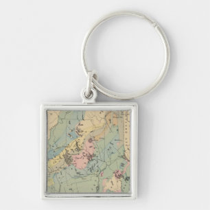 Geologische Karte von Maine Schlüsselanhänger
