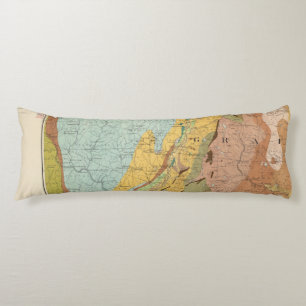 Geologische Karte von New Hampshire 2 Seitenschläferkissen