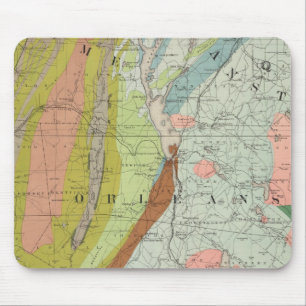 Geologische Karte von New Hampshire 3 Mousepad