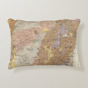 Geologische Karte von New Hampshire 4 Zierkissen
