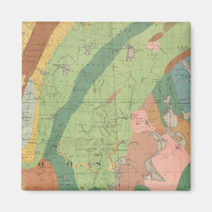 Geologische Karte von New Hampshire 5 Magnet