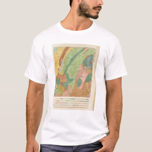 Geologische Karte von New Hampshire 5 T-Shirt