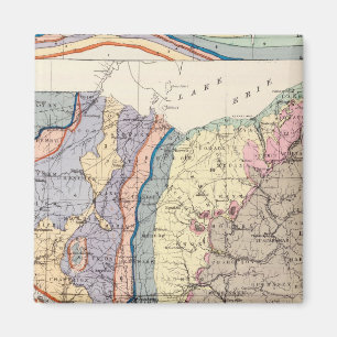 Geologische Karte von Ohio Magnet