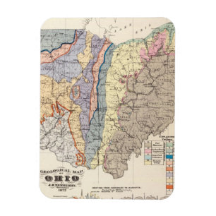 Geologische Karte von Ohio Magnet