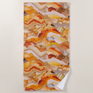 Geologische Sedimentation Textilien Strand Handtuc Strandtuch