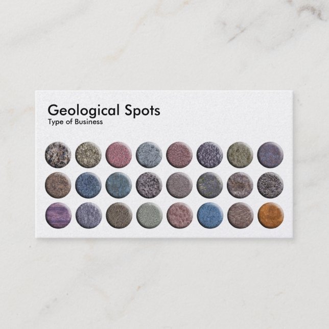 Geologische Stätten - Platnum Visitenkarte (Vorderseite)