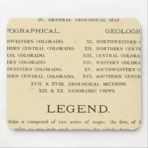 Geologische und geografische Atlas von Colorado Mousepad