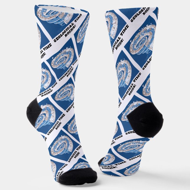 Geologische Zeitgesteine! Zeitachse des geologisch Socken (Gewinkelt)