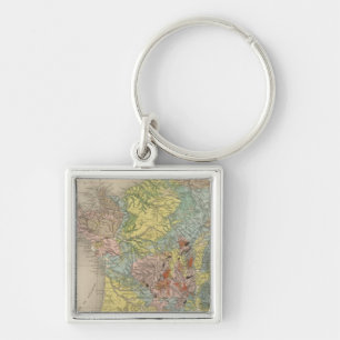 Geologisches Frankreich Schlüsselanhänger