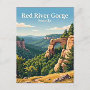 Geologisches Gebiet Red River Gorge USA Postkarte