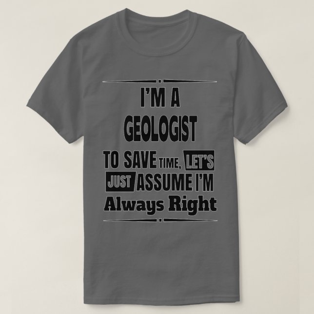 Geologist Birthday Christmas GiftPresent 1 T-Shirt (Design vorne)