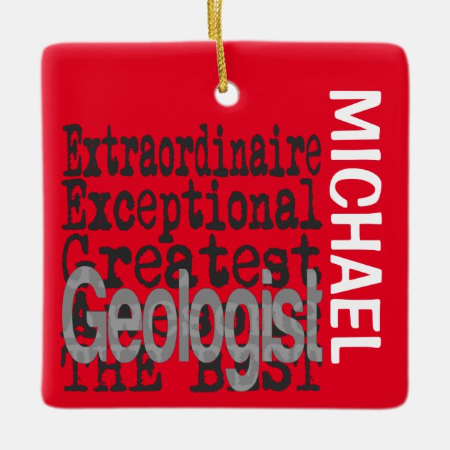Geologist Extraordinaire CUSTOM Keramikornament (Vorderseite)