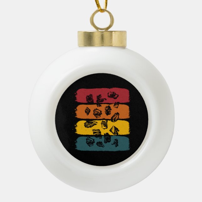 Geologist Geology Rocks Keramik Kugel-Ornament (Vorderseite)