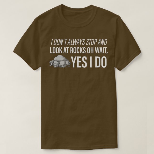 Geologist Rock Gift Funny Geode Mineral Collecting T-Shirt (Design vorne)