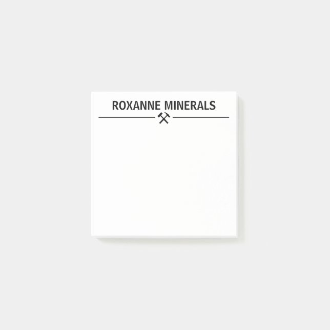 Geologist's Custom Post-it Klebezettel (Vorderseite)